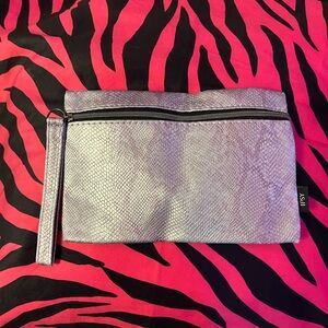 IPSY Stylish Silver Wristlet Clutch Makeup Bag
